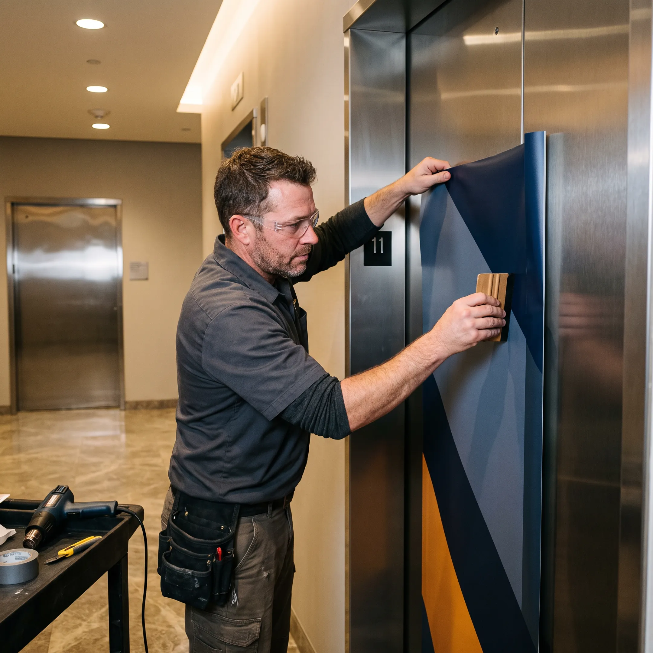 Custom Vinyl Elevator Wraps