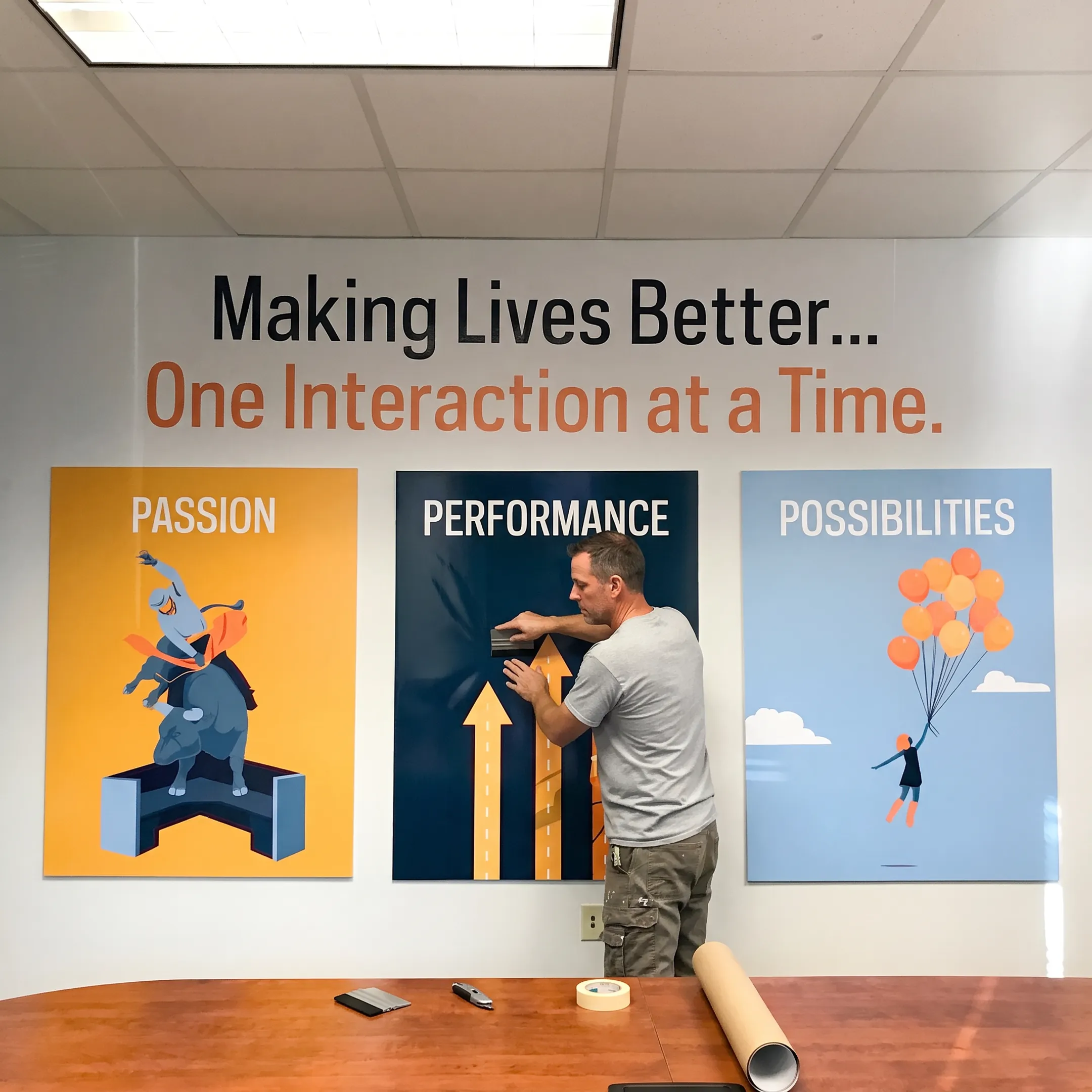 Commercial Wall and Surface Graphic Installation