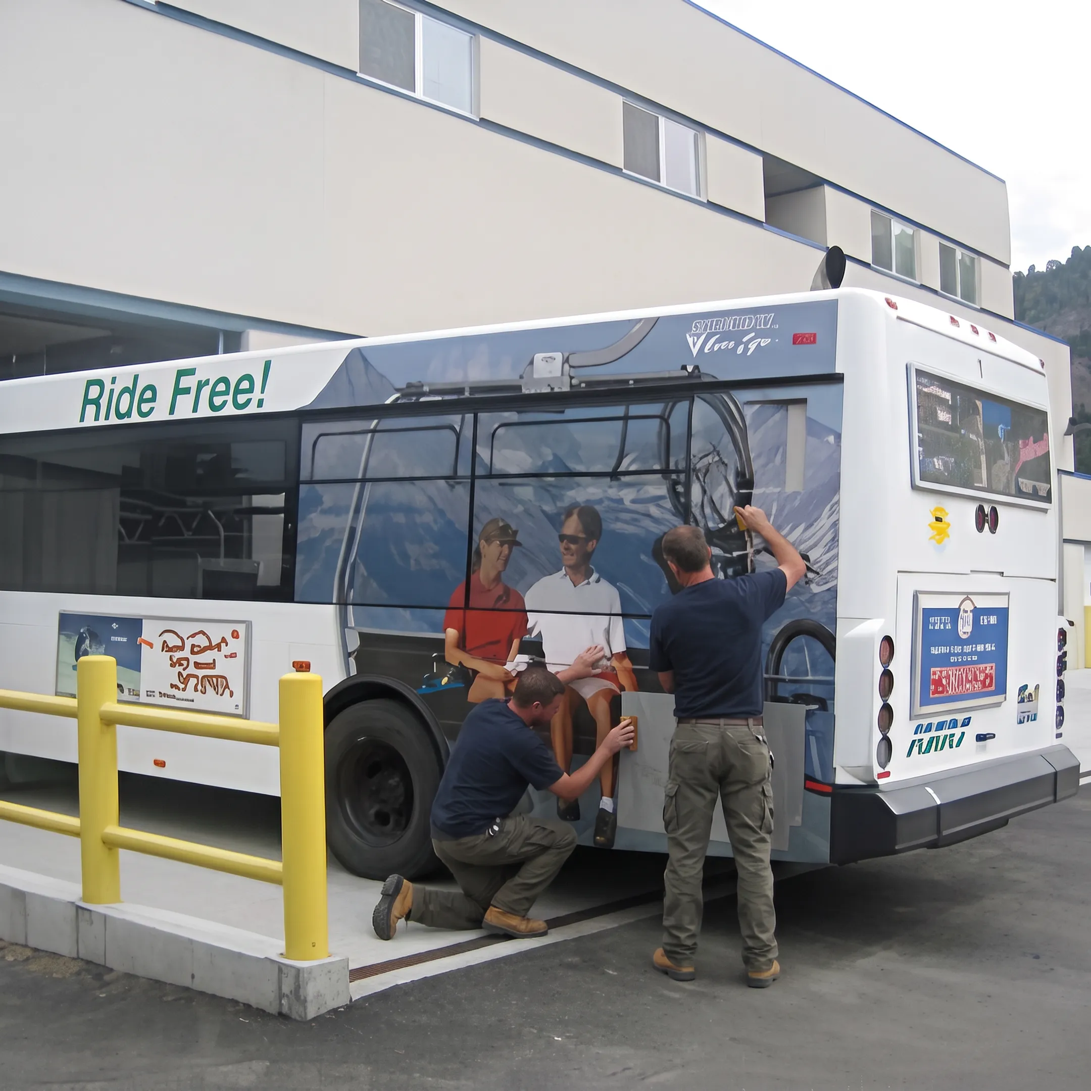 Bus Wrap Installation