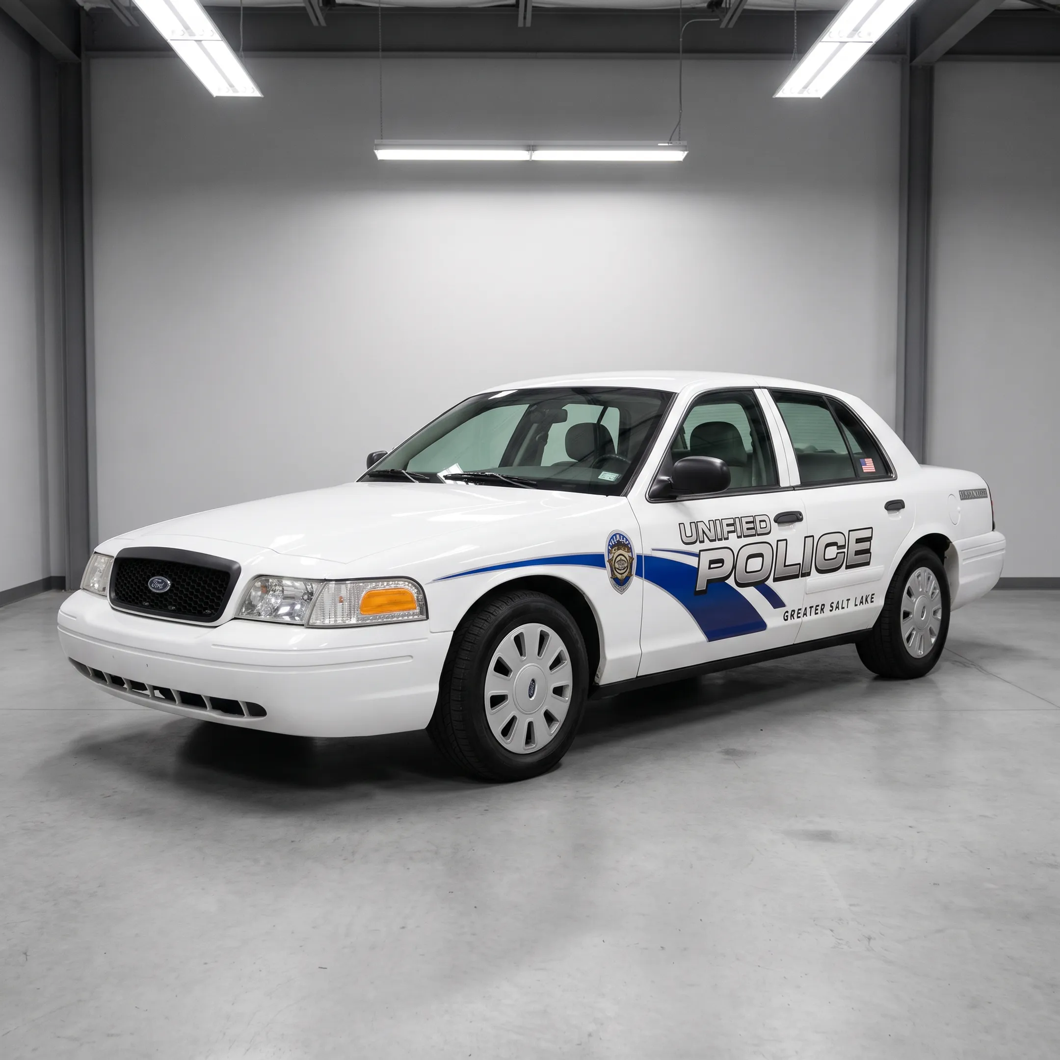 Branded fleet vehicle featuring professionally installed vinyl graphics