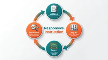 Continuous formative assessment cycle assess adjust teach reassess differentiated instruction loop