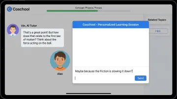 Coschool AI tutor Vin delivering personalized one-to-one student learning experience