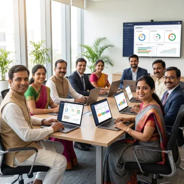 School leaders and teachers using an EdTech platform