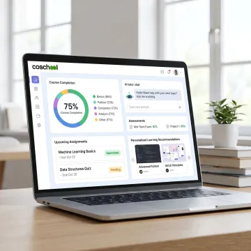 AI-powered student dashboard interface