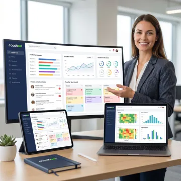 School analytics platform with parent and teacher insights