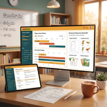 AI-assisted Telugu lesson planning dashboard