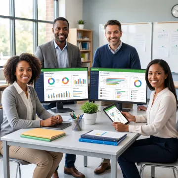 School leaders and teachers using personalized learning tools