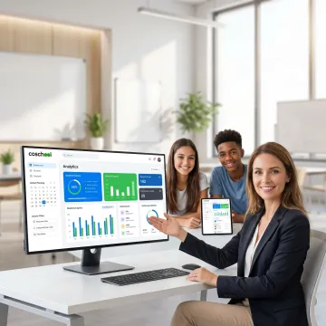 AI-powered school platform dashboard for teachers and students