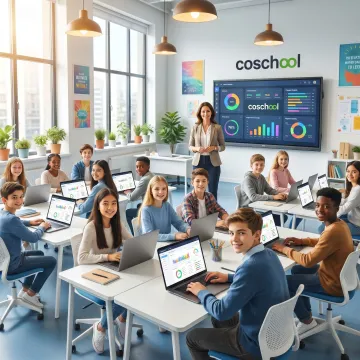 Hybrid learning platform for schools