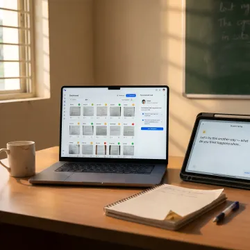 Automated assessment workflow on a school dashboard