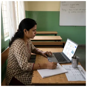 AI-generated lesson planning dashboard for teachers