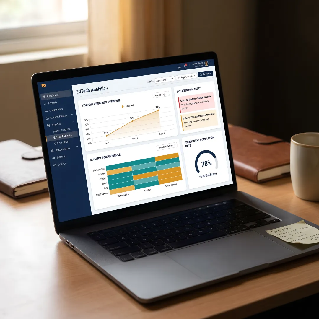 Academic performance dashboard for school leadership