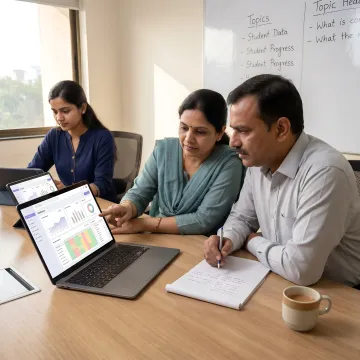 School leadership using academic transformation platform
