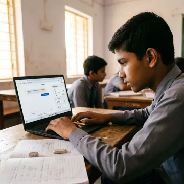 Online tutoring interface with guided learning support