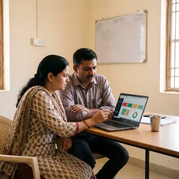 School leaders and teachers using personalized learning tools