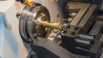 Swiss CNC lathe sliding headstock turning small precision medical components
