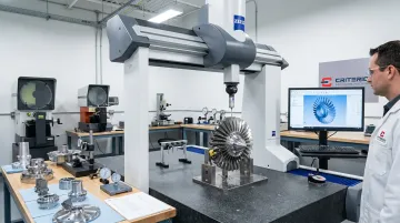 Criterion Precision Machining CMM inspection system measuring stainless steel aerospace component