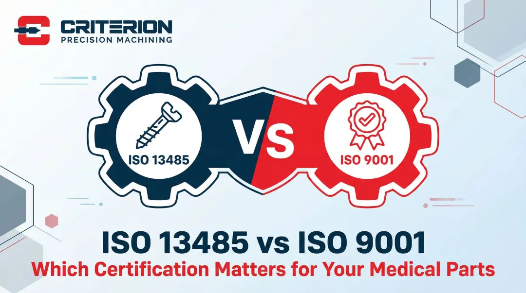 Cover image for ISO 13485 vs ISO 9001: Which Certification Matters for Your Medical Parts