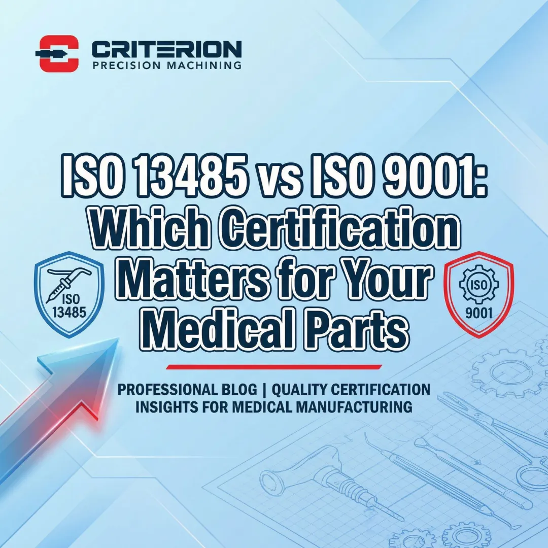 ISO 13485 vs ISO 9001: Which Certification Matters for Your Medical Parts