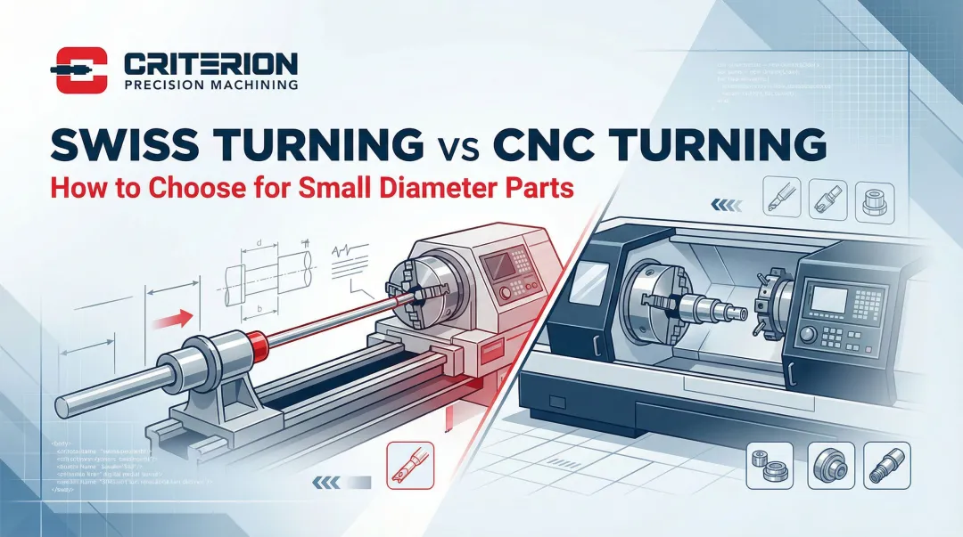 Cover image for Swiss Turning vs CNC Turning: How to Choose for Small Diameter Parts