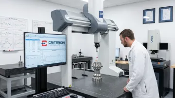 Criterion Precision CMM inspection system measuring precision turned component