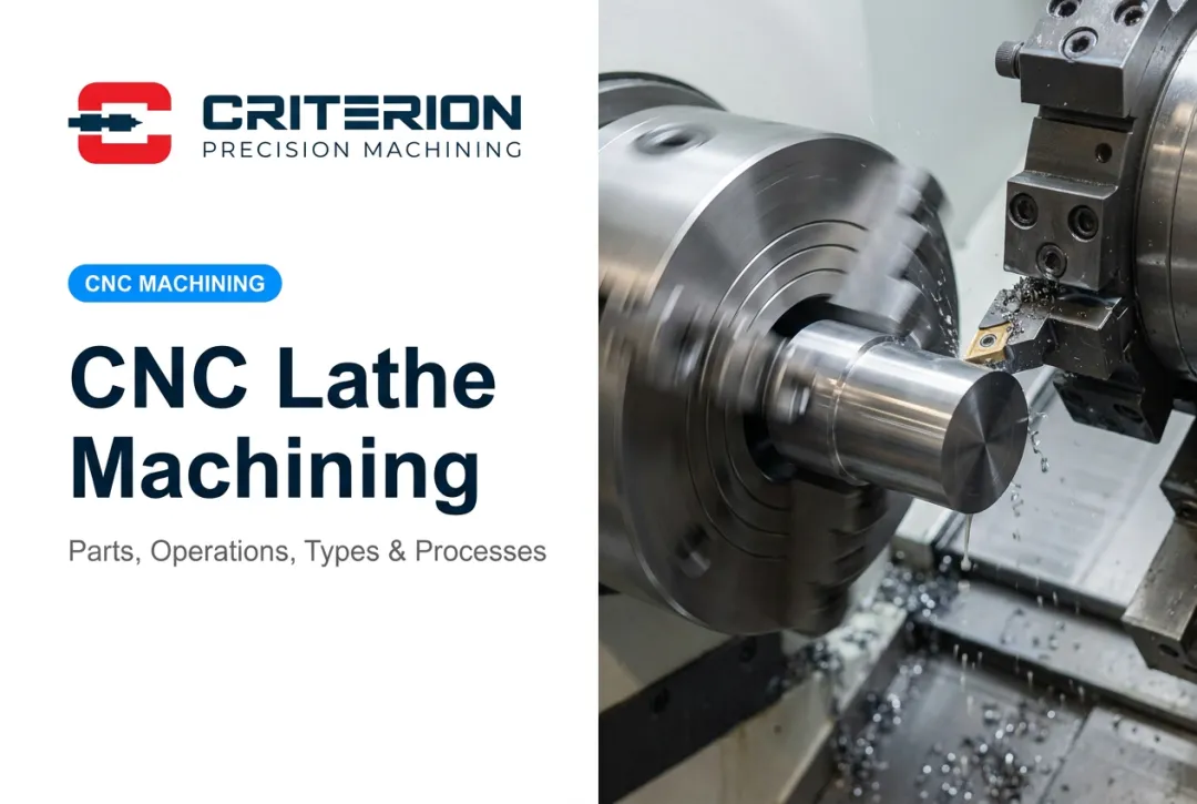 CNC Lathe Machining: Parts, Operations, Types & Processes