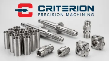Precision CNC turned aerospace components including actuator shafts and sensor housings