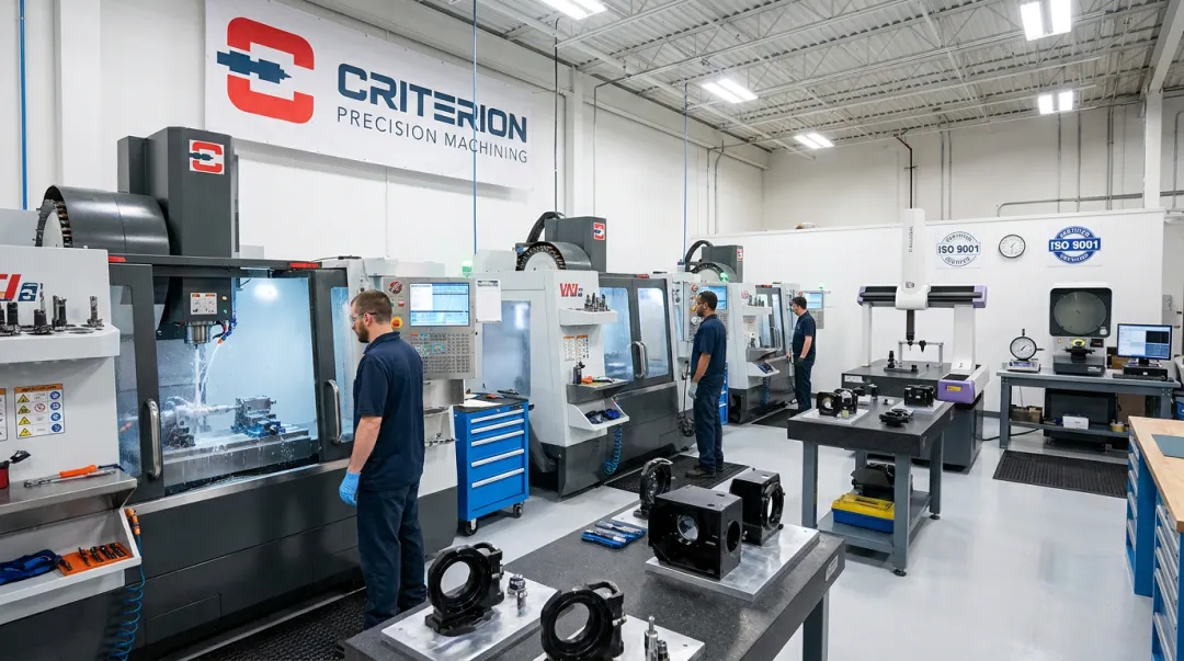 Criterion Precision Machining facility producing optomechanical components for photonics programs