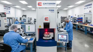 FOBA M3000 fiber laser marking system in ISO 13485 certified precision machining facility