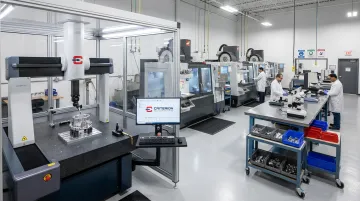 Criterion Precision Machining facility showing CMM inspection equipment and CNC machining operations
