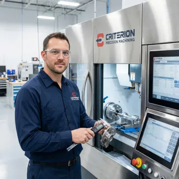 Precision railroad components being manufactured on advanced CNC equipment