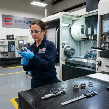Precision CNC machining process for exotic alloy components
