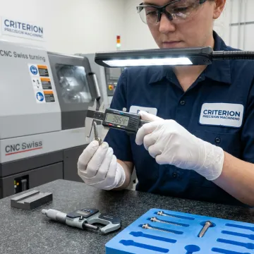 Precision machining inspection for orthopedic implant components