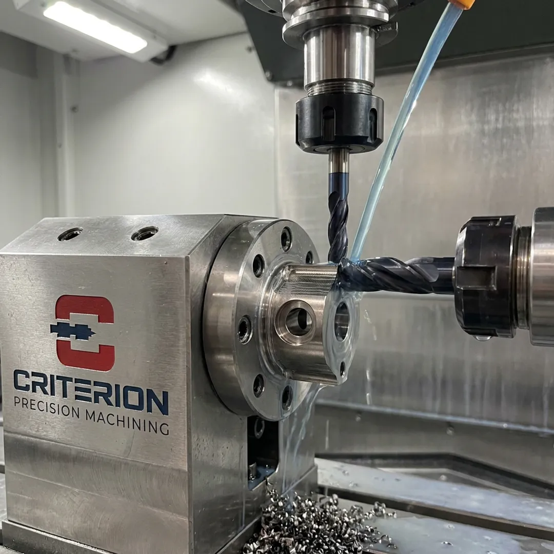 CNC micro-machining aerospace titanium component