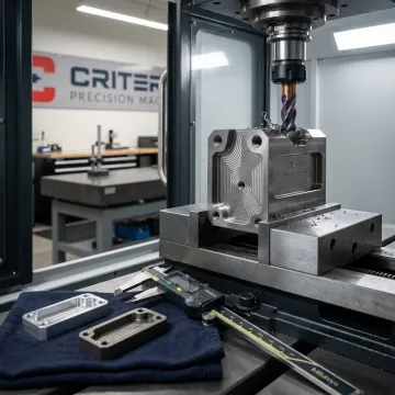 Aerospace metallic structure assembly being machined