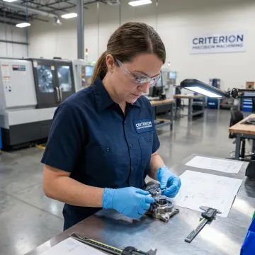 Aerospace component inspection and machining process
