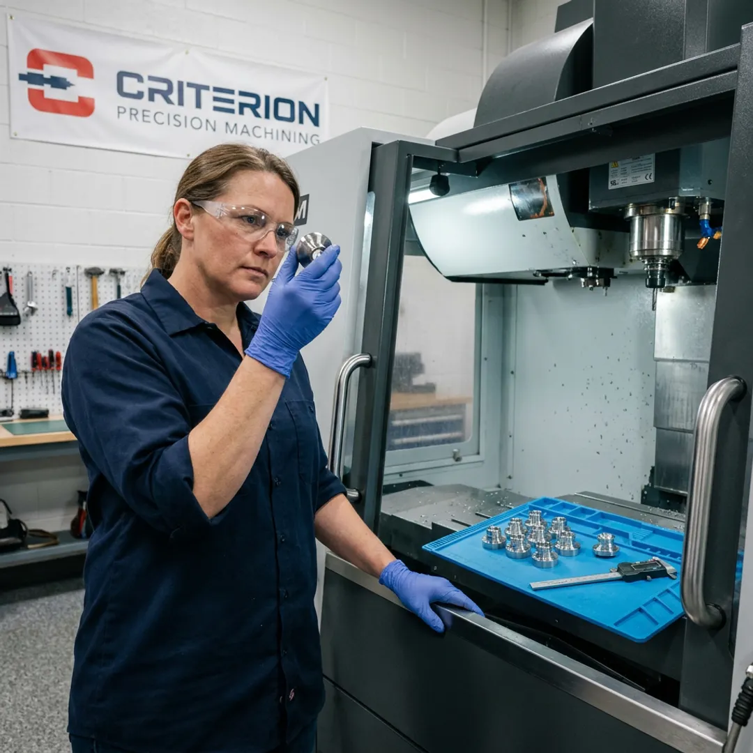 Short run CNC machining of precision metal parts