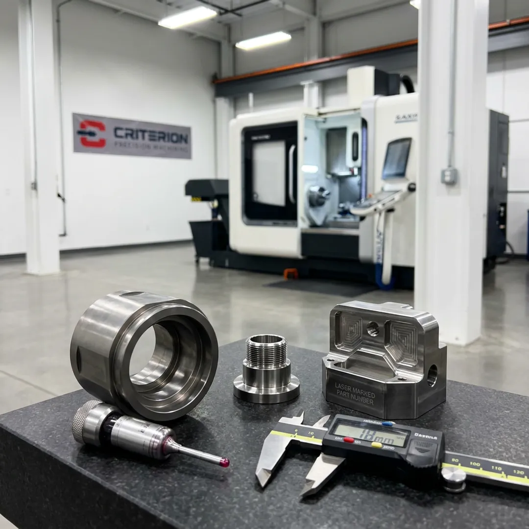 Precision machined space components in CNC facility