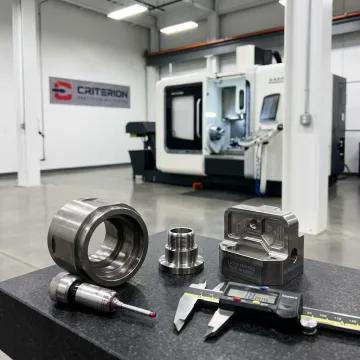 Precision machined space components in CNC facility