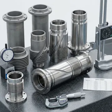 Precision machined aerospace components showcasing complex geometries