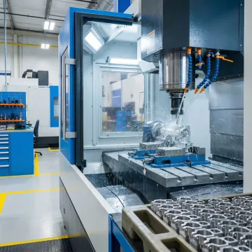 Precision 3-axis CNC machining of complex metal components