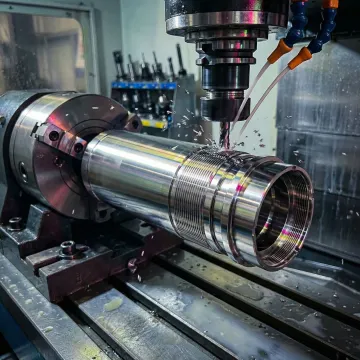 Precision CNC machining of aerospace components in modern machine shop