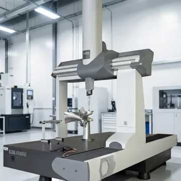 Criterion Precision Machining aerospace component being inspected on CMM equipment