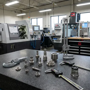 Precision medical device manufacturing components