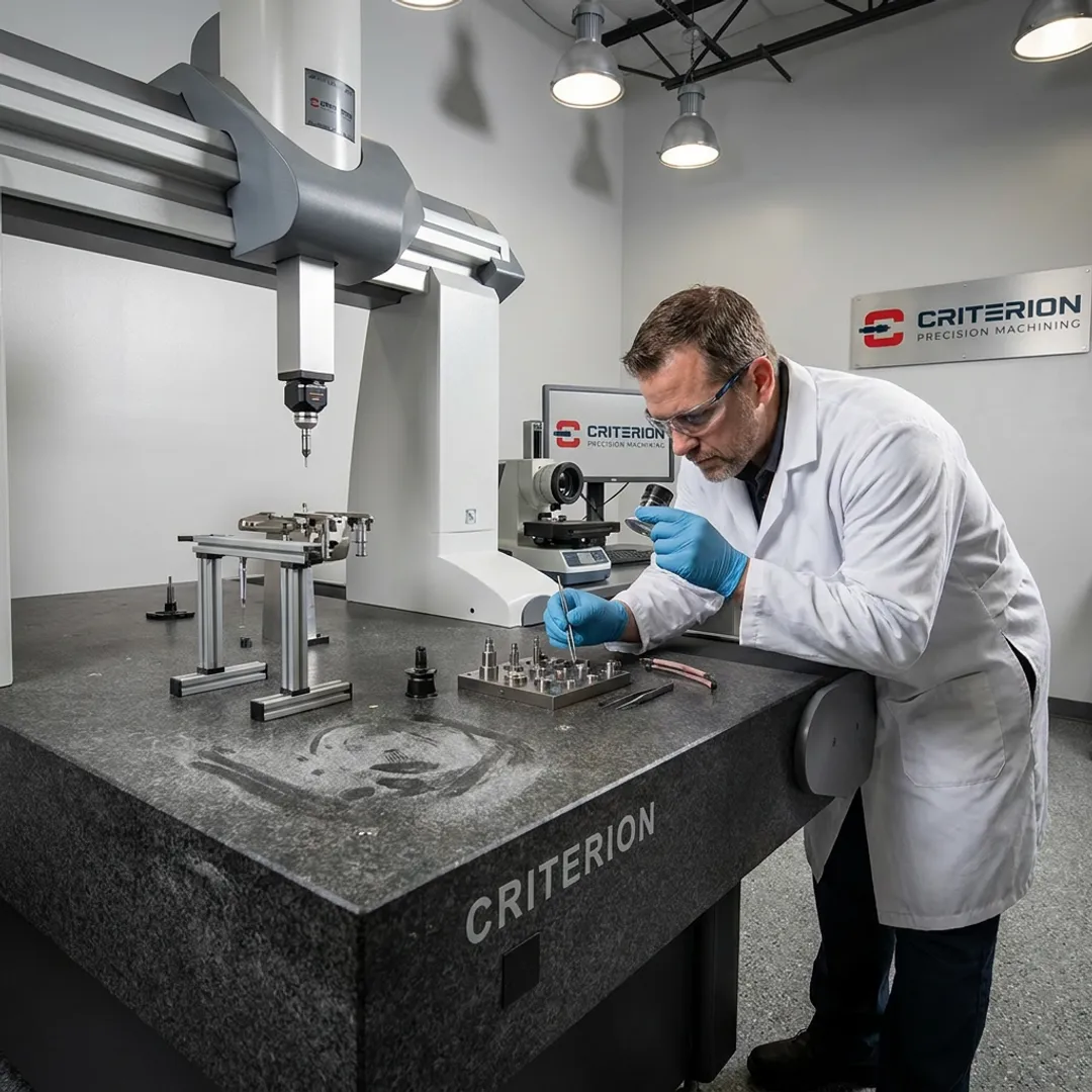 Precision inspection of catheter component