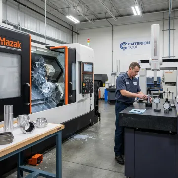 Custom optical component machining in a precision CNC shop