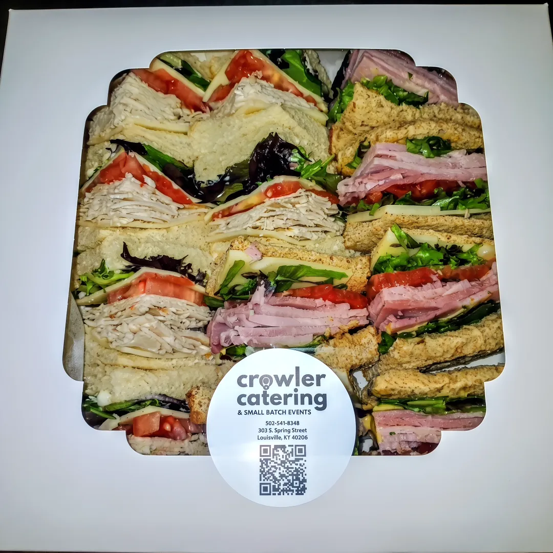 Individually packaged office lunch catering spread