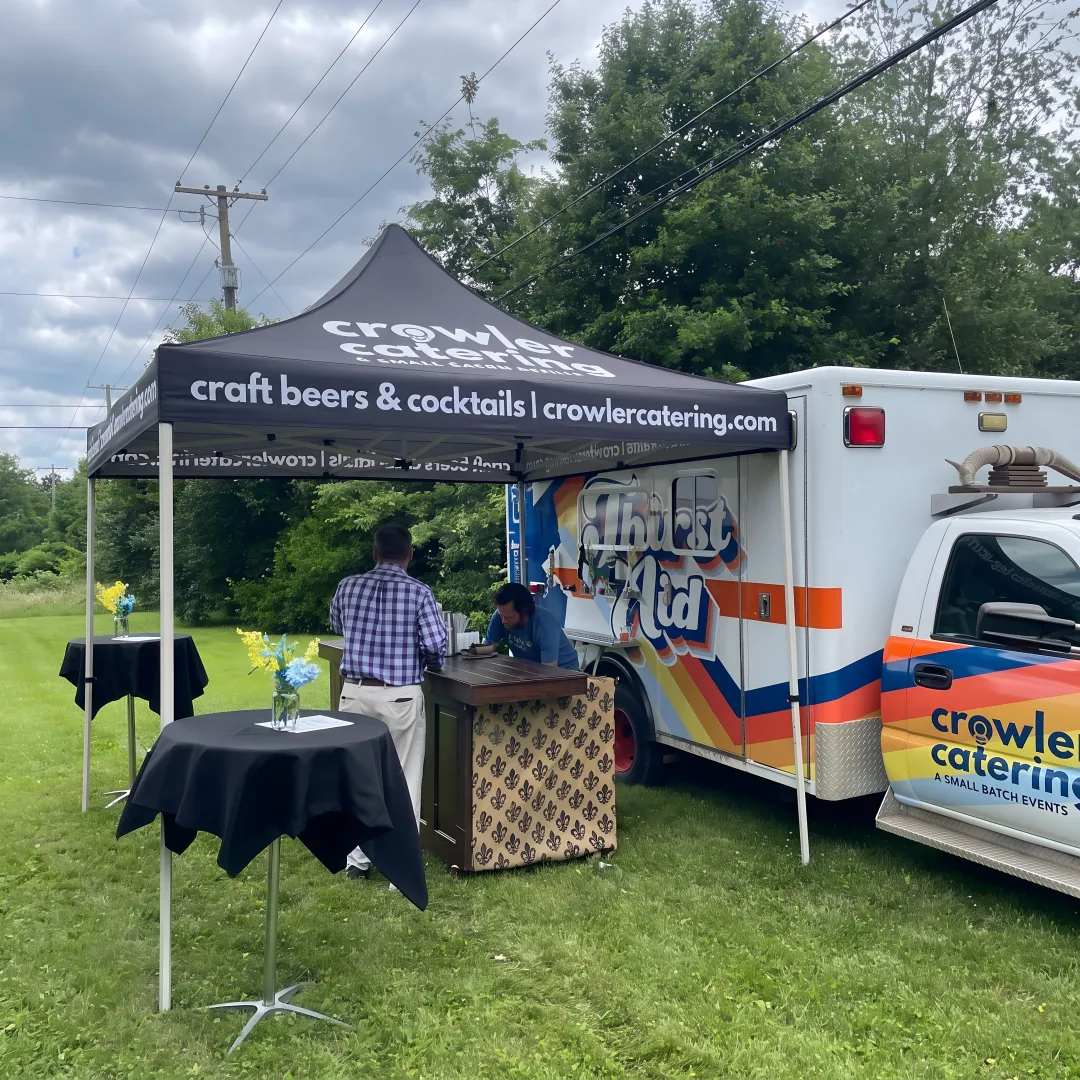 Mobile bar serving cocktails at a Louisville event