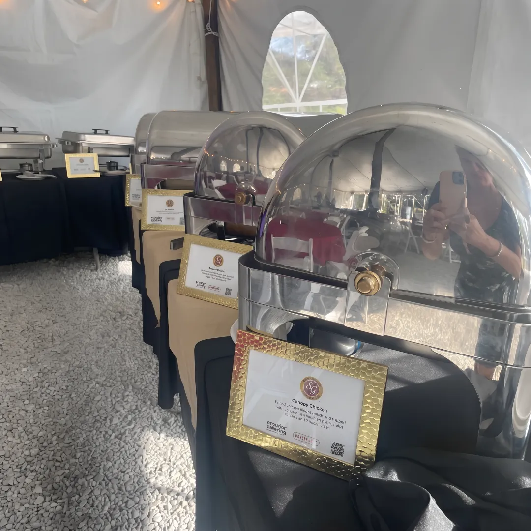 Catered corporate buffet at a Louisville business event
