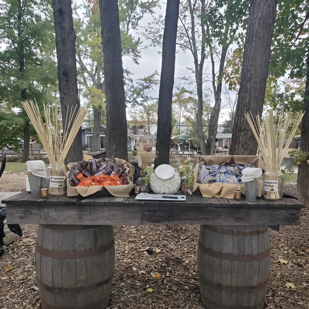 Elegant catered private event table